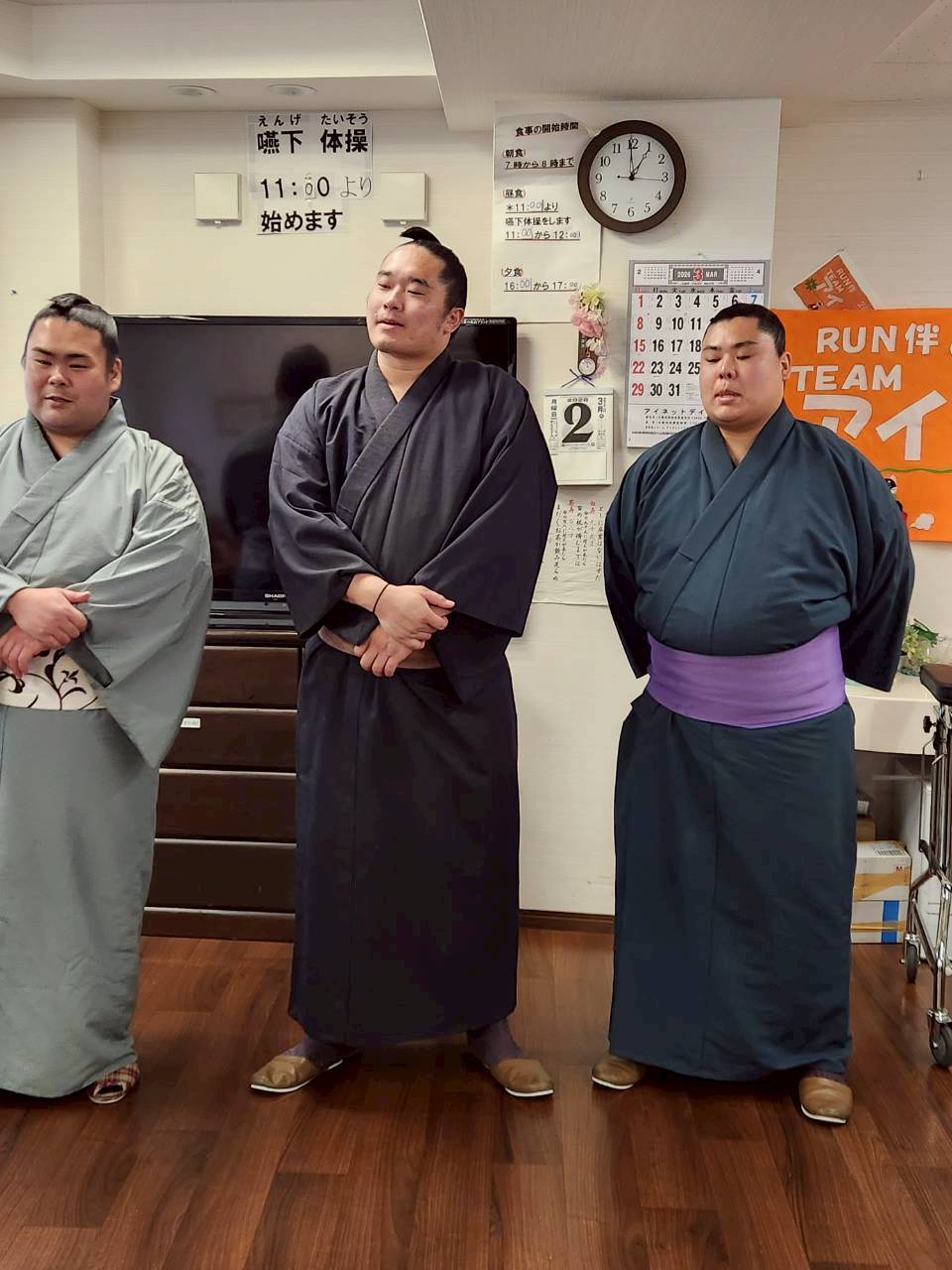 放駒部屋力士さん来訪